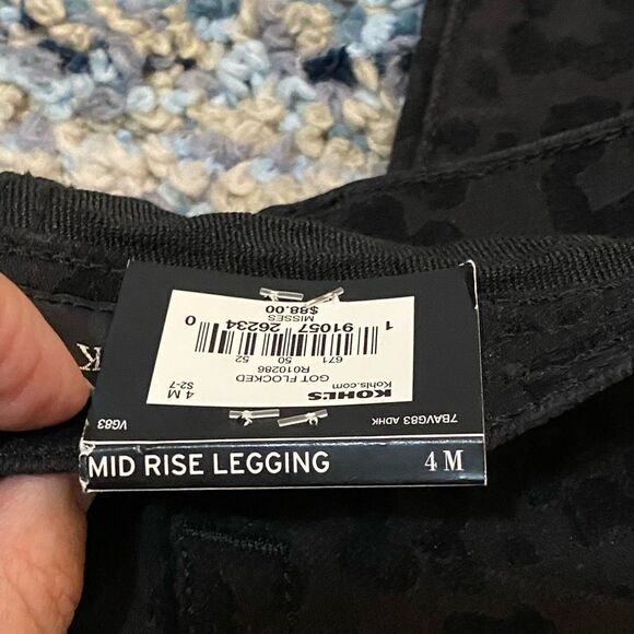 Rock & Republic Got Flocked Kashniere Leggings 4 - Picture 9 of 16